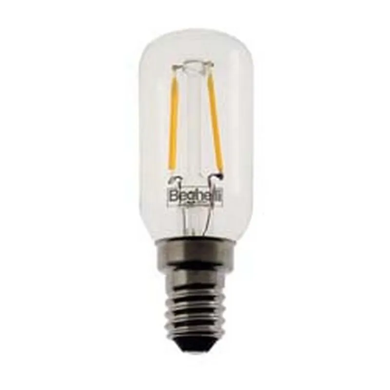 5BLISTER lampada piccola pera filo led zafiroled T26 E14 - 1,5W - 3000K calda - 140 lm - 250X550H