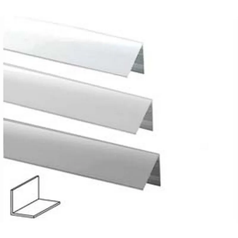 Nextradeitalia - 5PZ profilo angoli uguali in alluminio - MM.30X30 MT.2 argento lucido