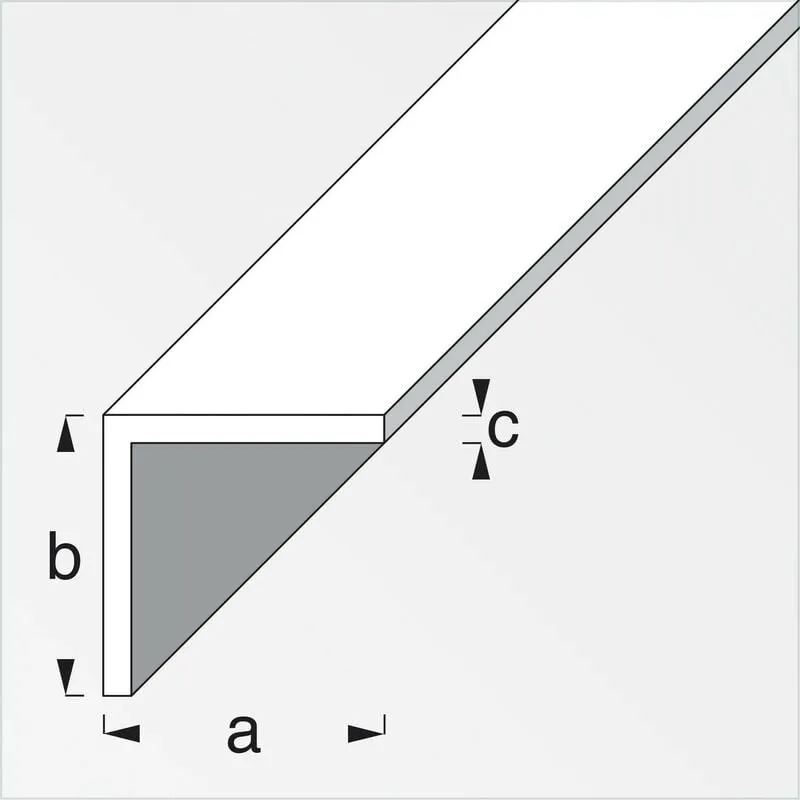 5PZ profilo bianco H.200 angolare 15X15X1 cm