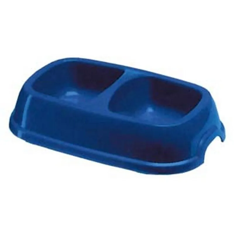 Ferplast - 6PZ ciotola 2 vasche per animali domestici - CM.26,5X15X5,6H. - LT.0,7