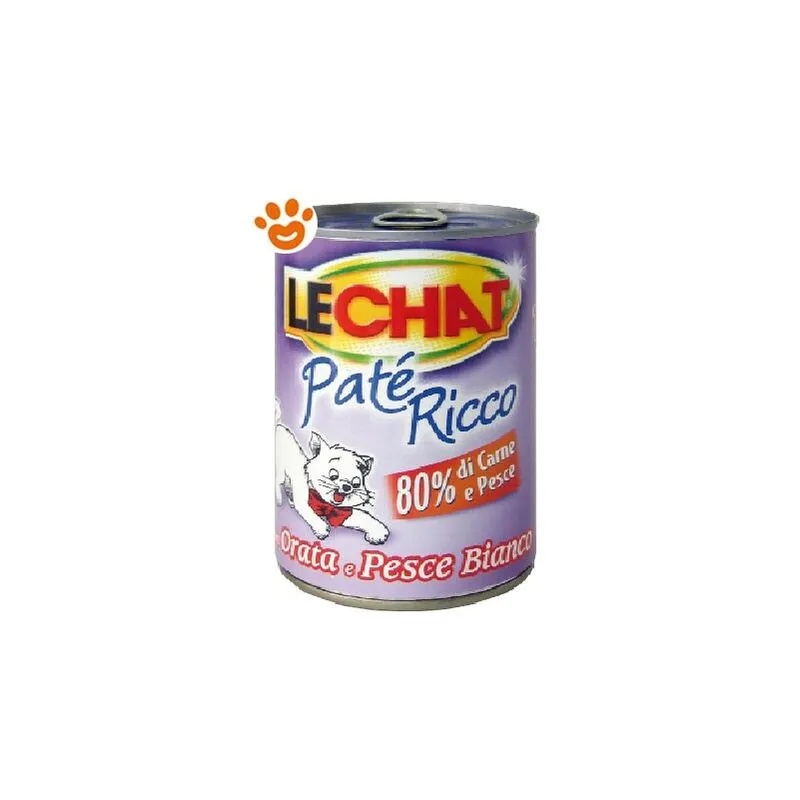 Cat Pat con Orata e Pesce Bianco - Lattina da 400 g - Lechat