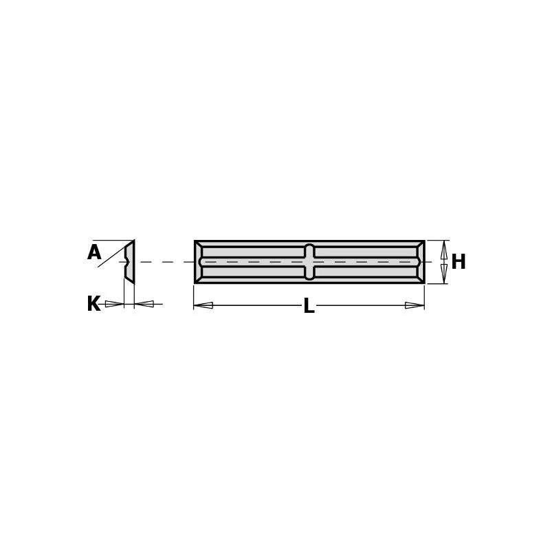  - 790.200.01 coltello reversibile mini (4/35°) 20x4.1x1.1mm HW-K1920