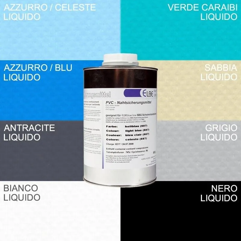 Pvc liquido Elbe blu 950 ml