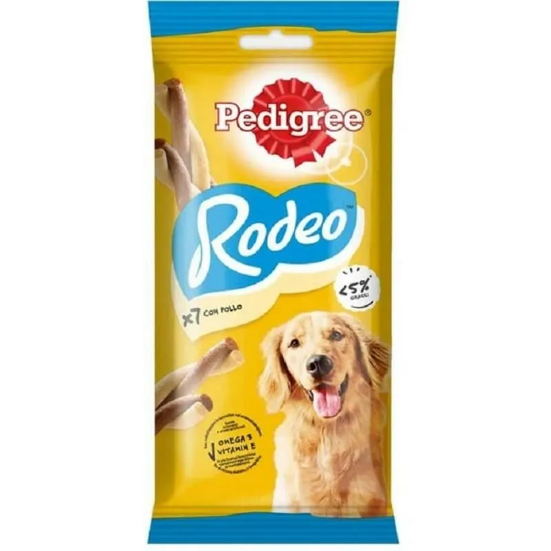  - rodeo 7 bastoncini snack per cane con pollo 123 gr