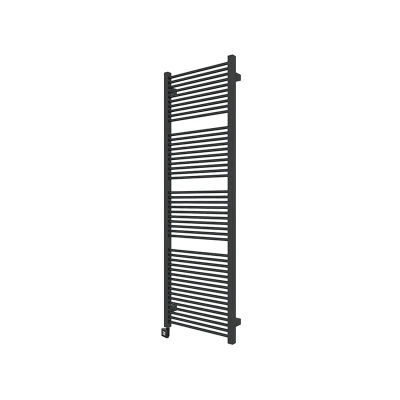 Matisère - Scaldasalviette elettrico nero 435mm di altezza e 430mm di larghezza - 200 Watt - MIK435/430E1N