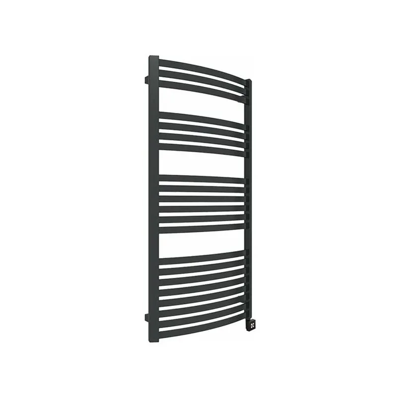 Scaldasalviette elettrico nero 860mm di altezza e 400mm di larghezza - 369 Watt - DEX860/400E8N