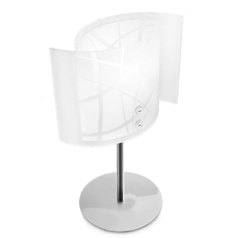 Gea Luce - Abat-jour moderna nereide l e14 led vetro lampada tavolo