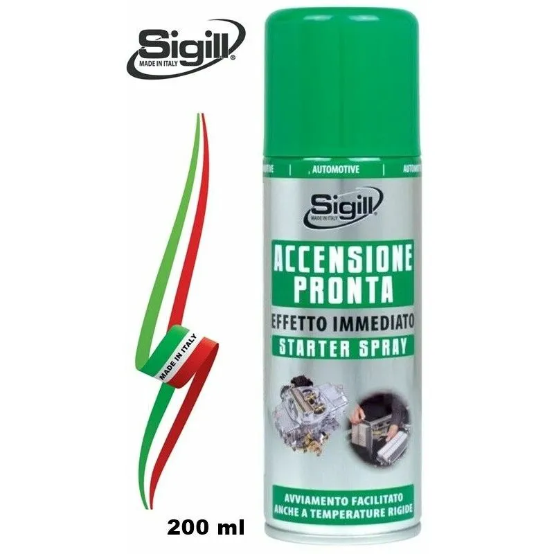 Accensione pronta spray x auto ad effetto immediato 200 ml Sigill made italy