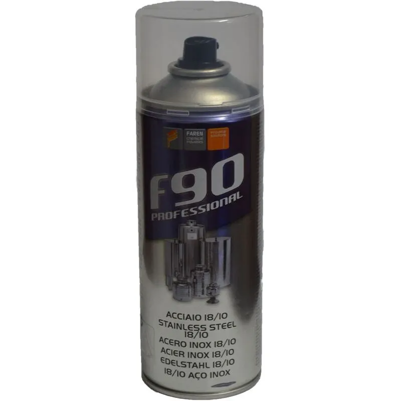 F90 Bomboletta Spray Acciaio Inox 18/10 - 400ml - Faren