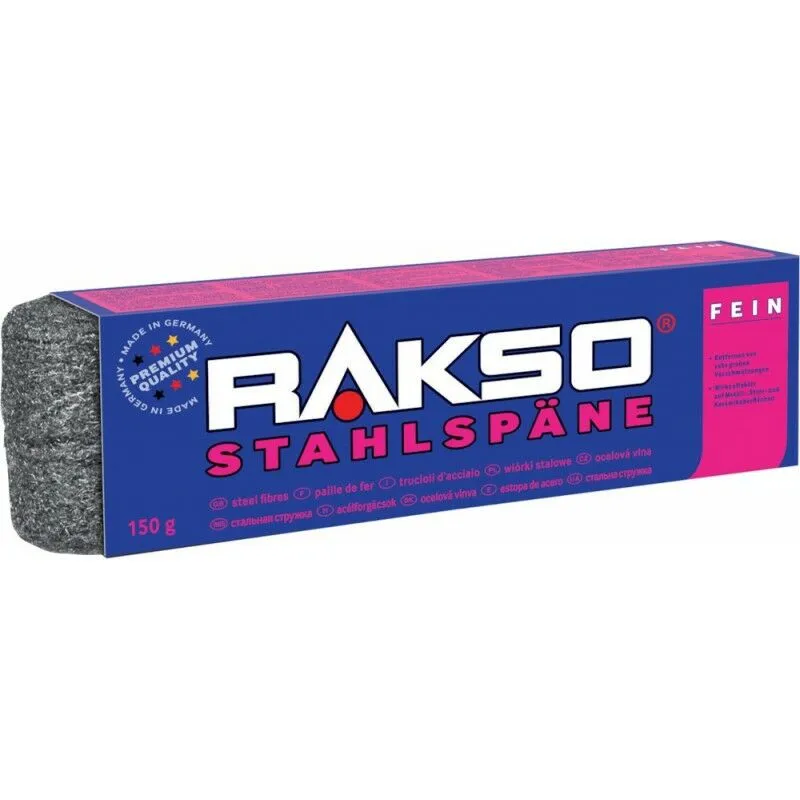 Rakso Stahlwolle - Acciaio Trucioli Medio - 150 g