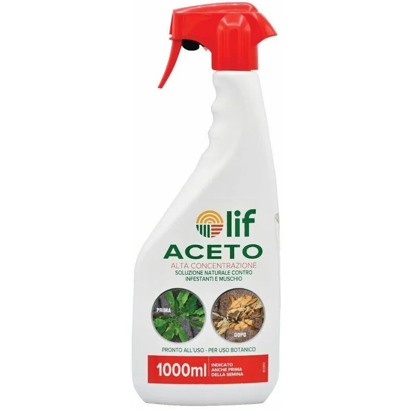 Acido Acetico diserbante Biologico  Spray pronto disincrostante naturale – 1 Lt