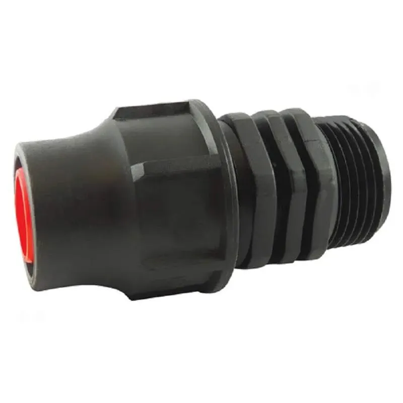 Adattatore rapido, maschio 15x21 (1/2"), per tubo gocciolante da 16 mm