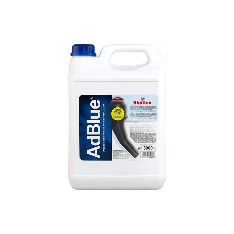 Additivo per auto Diesel Adblue Rhutten Soluzione a base di urea 5 litri con dosatore