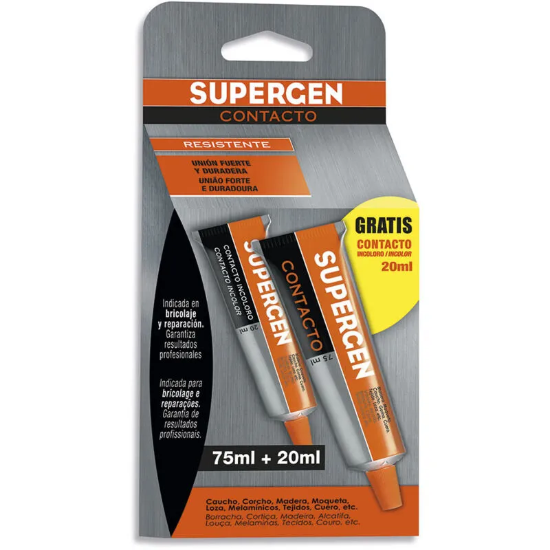 Supergen - Colla trasparente 75ml incolore 20m