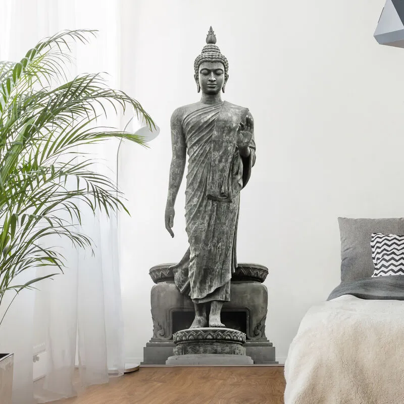 Adesivo murale Buddha Statue Dimensione LxH: 146cm x 60cm