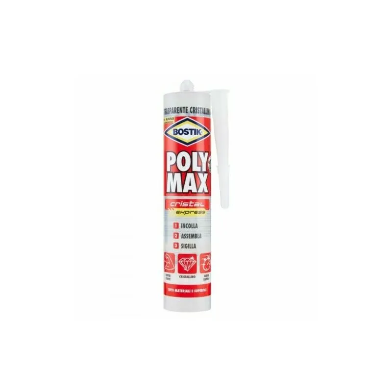 Sigillante Universale  Poly Max Cristal Express in Cartuccia - da 300 gr