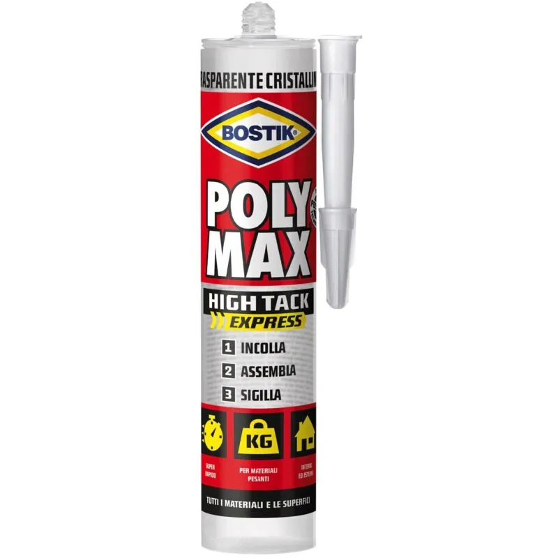  - Polymax Poly Max High Tack Express Colla montaggio universale - cartuccia da 425 g – trasparente