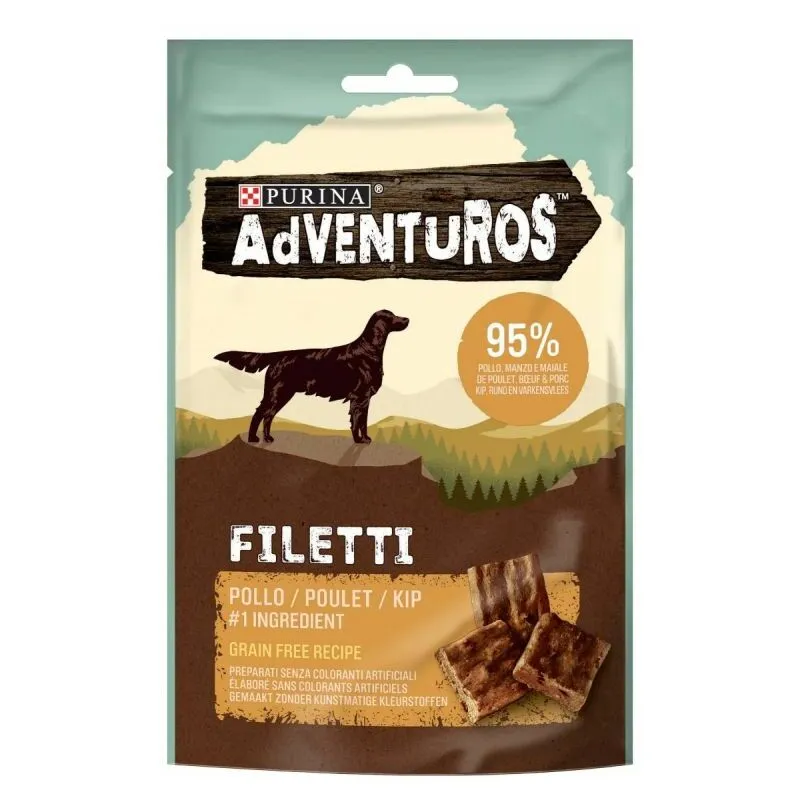  - Adventuros Cane Snack 7 pezzi 70gr Pollo