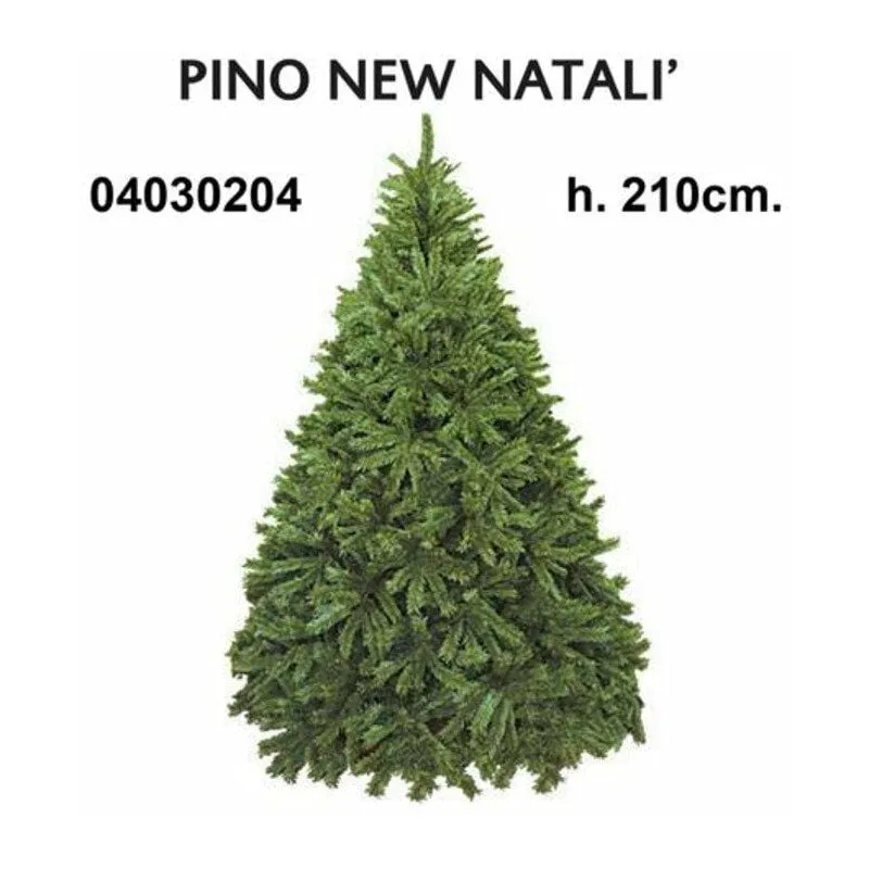 Albero abete di natale 1640 rami - altezza 210 cm - colroe verde