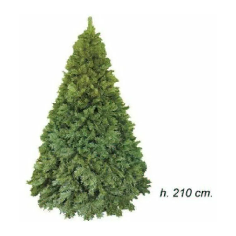 Albero abete di natale classico 1640 rami - altezza 210 cm