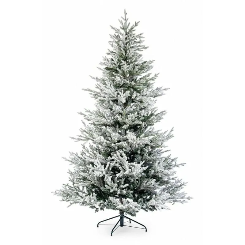 Webmarketpoint - Albero Natale Denali Ghiacciato Altezza 150cm con 2057 Rami