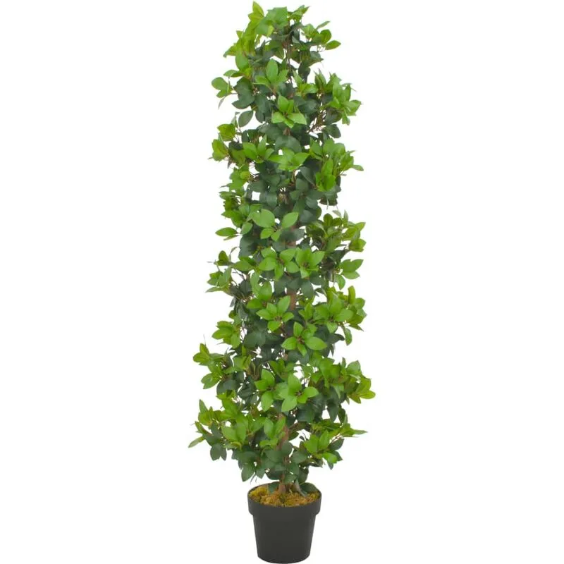 Albero di Alloro Artificiale con Vaso Verde Pianta Decorativa vari dimensioni dimensioni : 150 cm