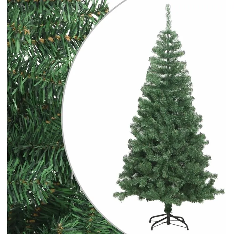 Albero di Natale Artificiale L 240 cm Verde, Albero effetto Realistico vidaXL