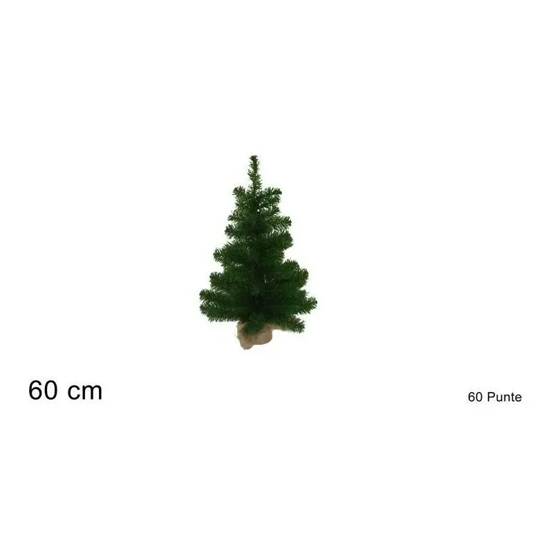 Albero di Natale 60 cm con Base in Juta DUESSE CHRISTMAS