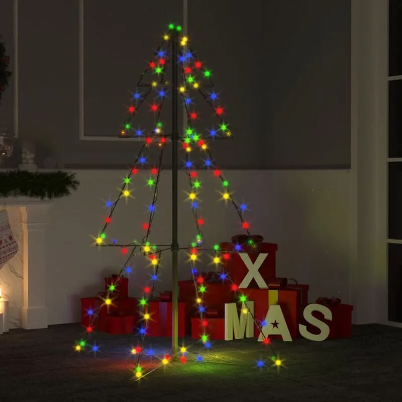 Albero di Natale a Cono 160 led per Interni Esterni 78x120 cm - Vidaxl