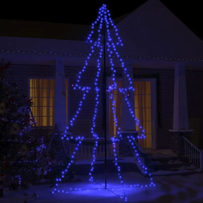 Vidaxl - Albero di Natale a Cono 360 led per Interni Esterni 143x250 cm