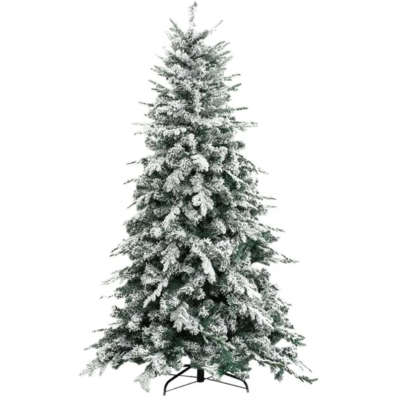 Xone - Albero di natale innevato 'alaska' h.210 cm - base 134 cm / 1876 rami