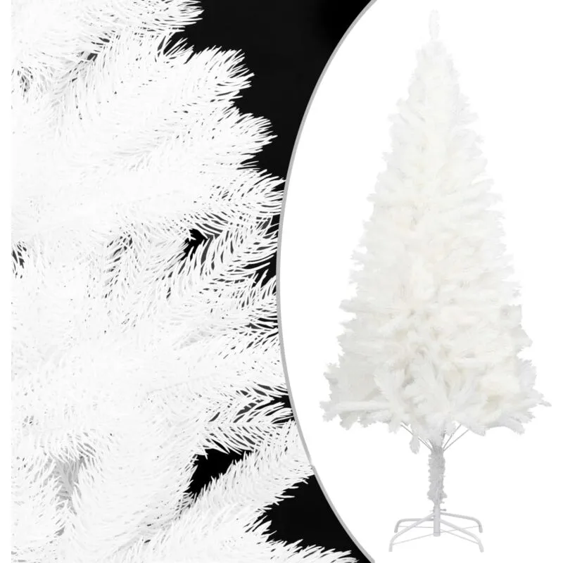 Albero di Natale Artificiale con Aghi Realistici Bianco 240 cm - Vidaxl