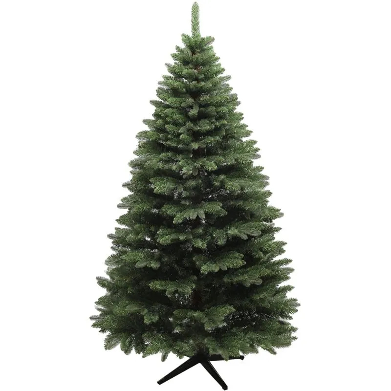 Albero di Natale Artificiale 180 cm 1050 Rami Apertura a Cerniera Verde