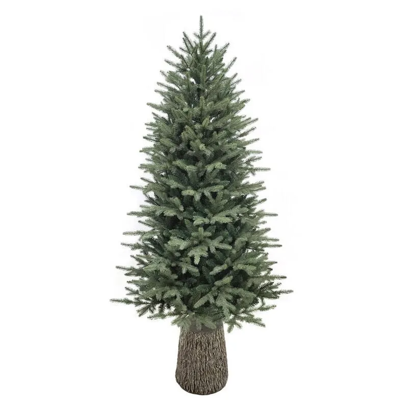 Albero di Natale Artificiale 240 cm 60 Rami con Tronco Pino Adamello Verde