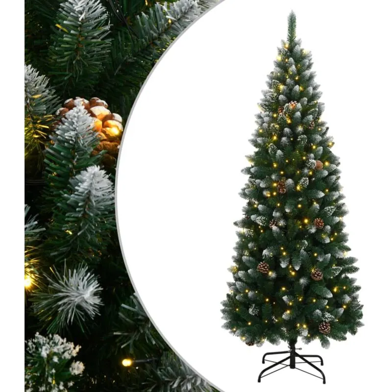 Albero di Natale Artificiale con 300 led 210 cm - Vidaxl