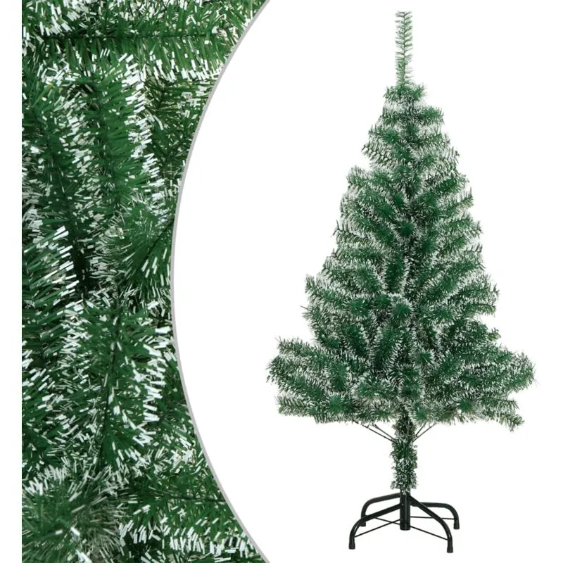 Albero di Natale Artificiale con Neve Fioccata Verde 150 cm - Vidaxl