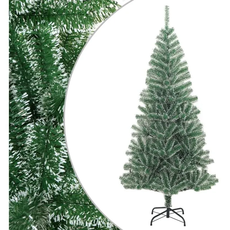 Vidaxl - Albero di Natale Artificiale con Neve Fioccata Verde 210 cm