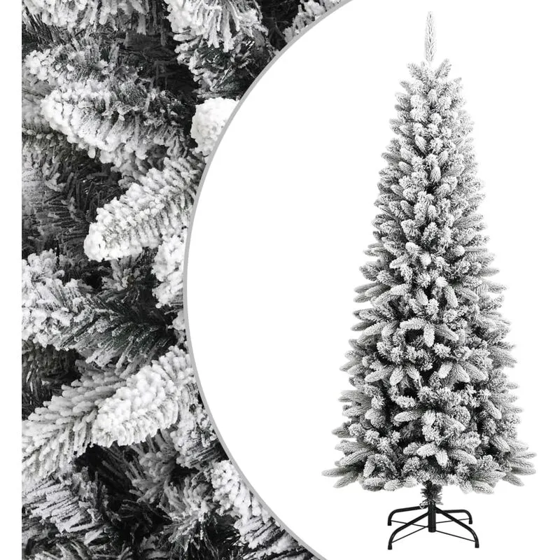 Torana - Albero di Natale Artificiale con Neve Floccata 180 cm pvc e pe