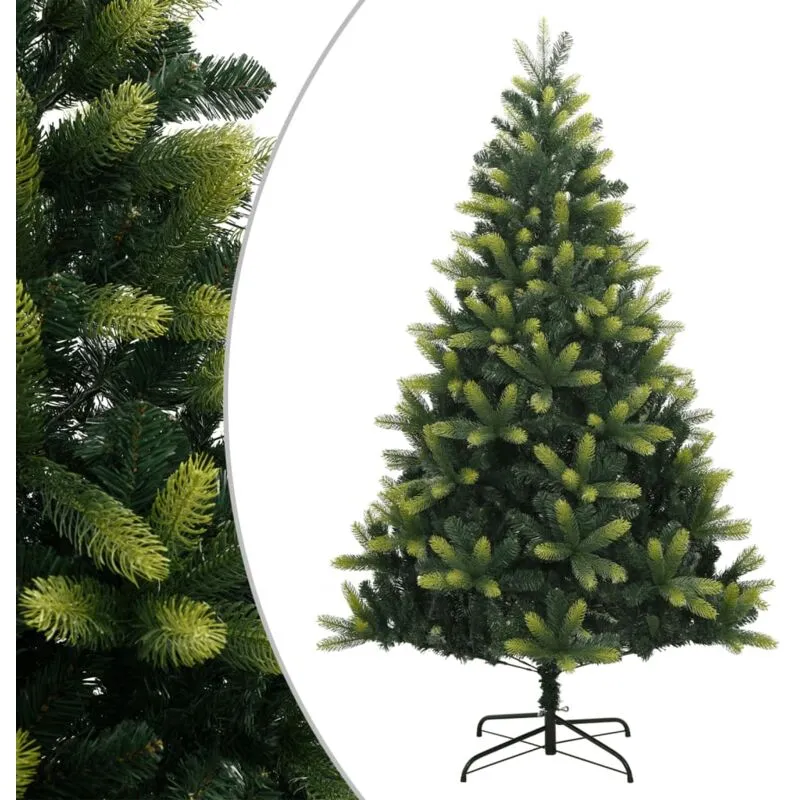 Albero di Natale Artificiale Incernierato con Base 150 cm - Vidaxl