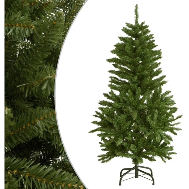 Albero di Natale Artificiale Incernierato con Base Verde 150 cm - Vidaxl