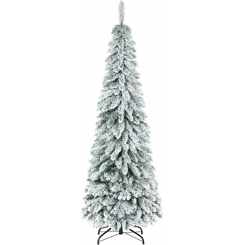 Giordanoshop - Albero di Natale Artificiale Innevato 180 cm 523 Rami Verde