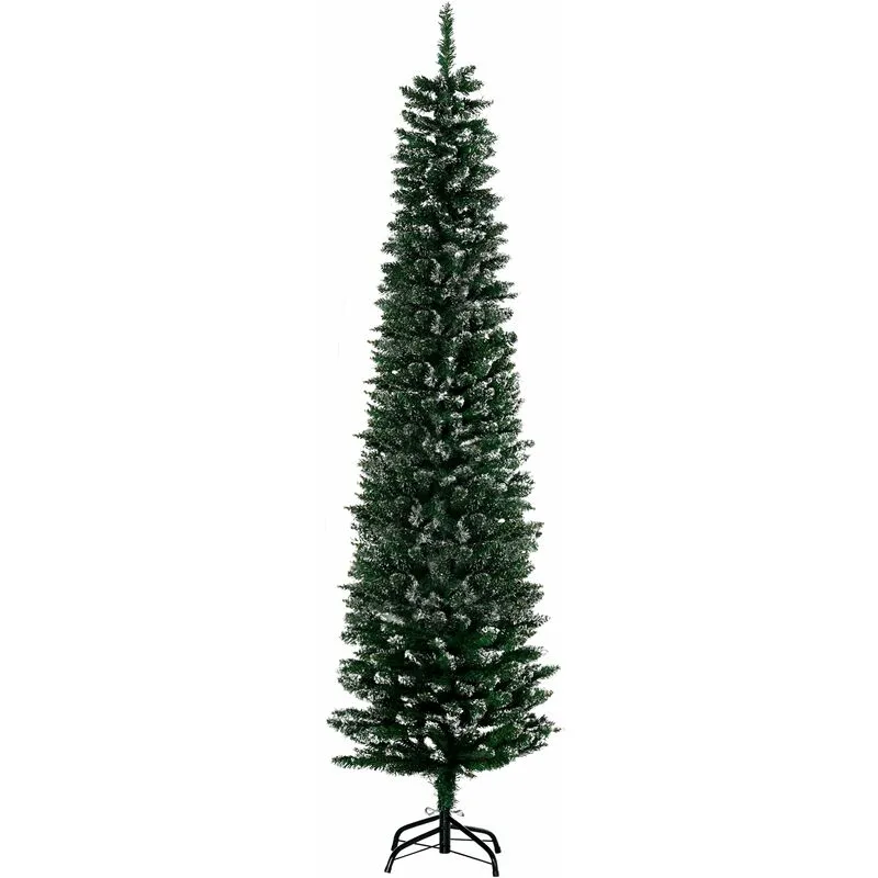 Albero di Natale Artificiale Innevato 195 cm 570 Rami Verde