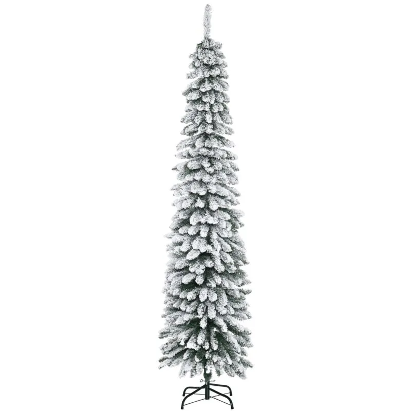 Giordanoshop - Albero di Natale Artificiale Innevato 210 cm 490 Rami a 3 Sezioni Verde