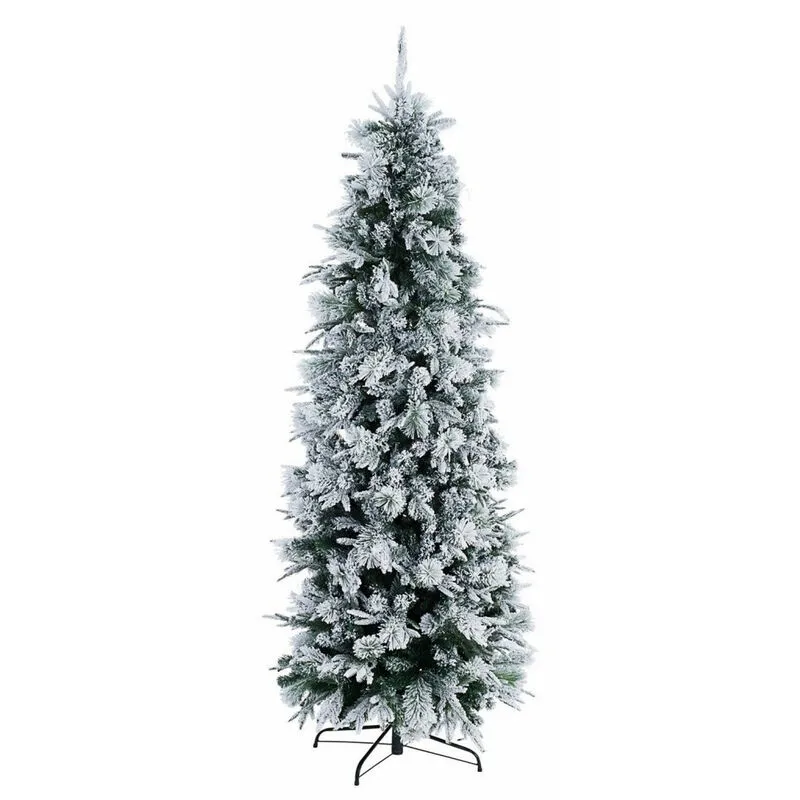 Albero di Natale Artificiale Innevato 240 cm 1196 Rami Verde