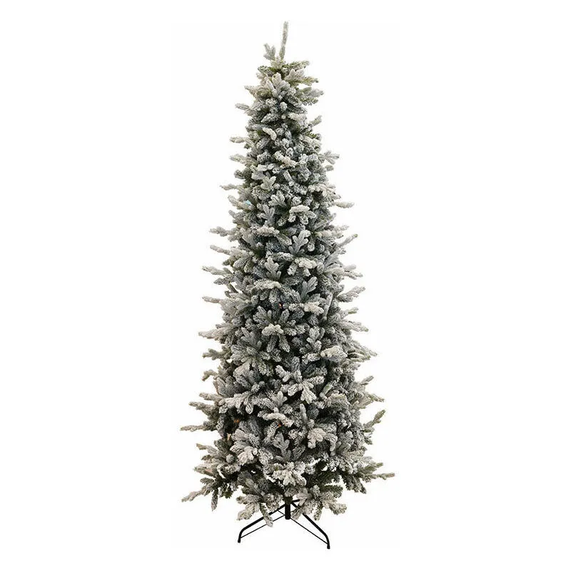 Giordanoshop - Albero di Natale Artificiale Innevato 240 cm 88 Rami Pino Silvestre Verde