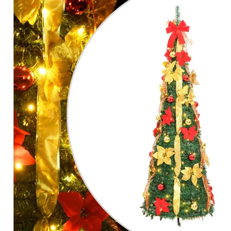 Vidaxl - Albero di Natale Artificiale Pop-up con 50 led Verde 120 cm