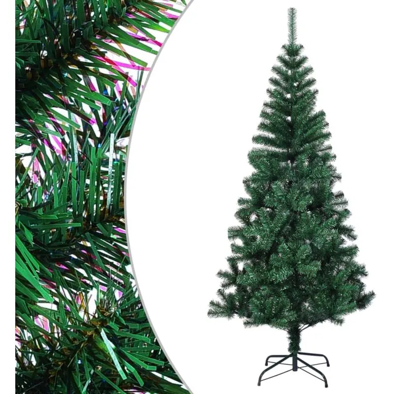 Vidaxl - Albero di Natale Artificiale Punte Iridescenti Verde 240 cm pvc