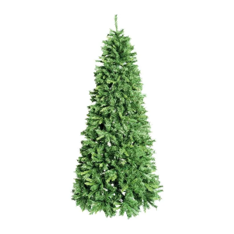 Albero di Natale artificiale realistico clint altezza 150 cm folto pvc verde bicolore 