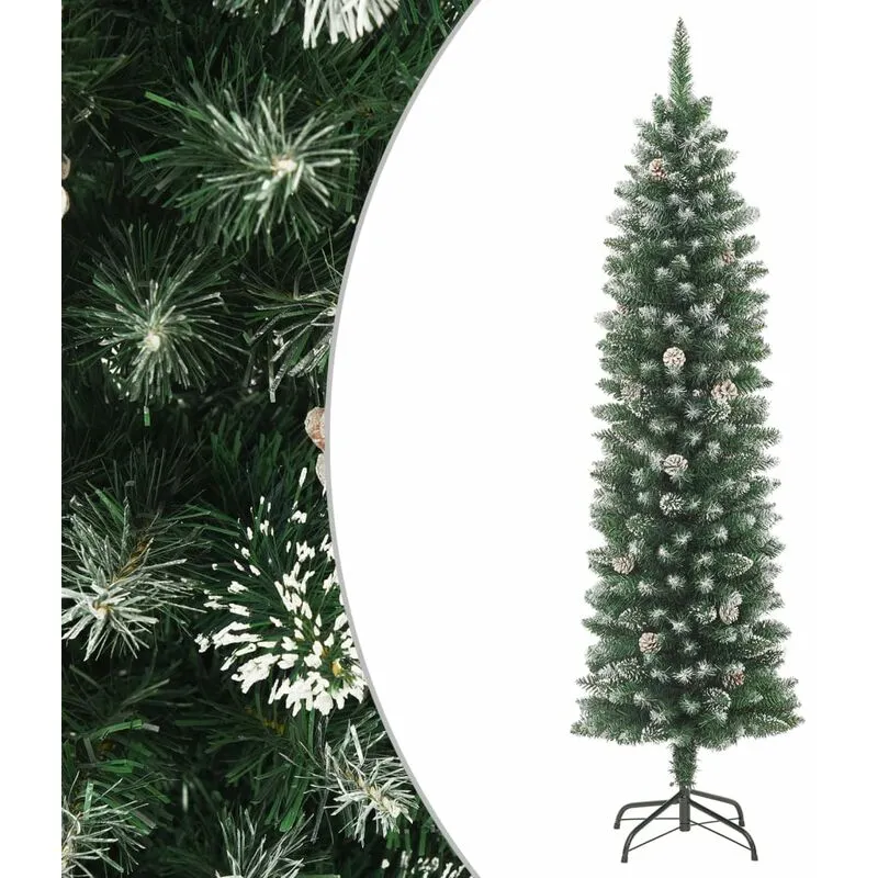 Torana - Albero di Natale Artificiale Sottile con Base 210 cm pvc