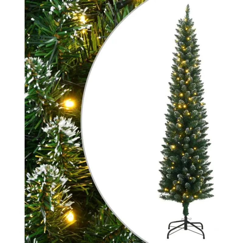 Vidaxl - Albero di Natale Artificiale Sottile con 300 led 180 cm